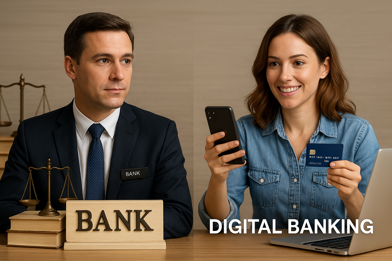 Bancos digitais em Portugal vs tradicionais: vantagens, desvantagens e qual escolher