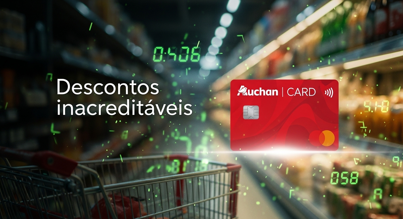 Cartão Auchan explode em vantagens e ninguém está preparado para estes descontos
